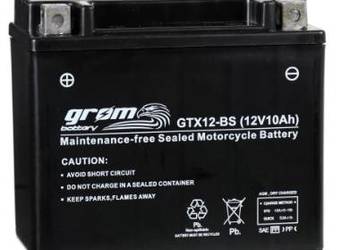 Akumulator motocyklowy GROM GTX12-BS 12V 10Ah 180A L+