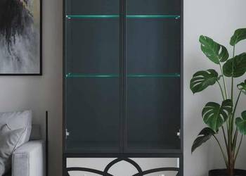 Witryna, wysoki połysk, barek na alkohole, szafa, słupek, oświetlenie led