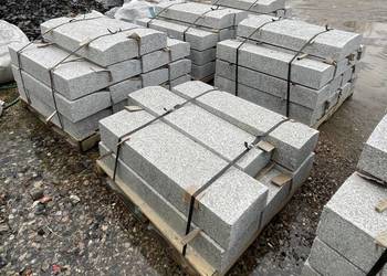 KRAWĘŻNIK DROGOWY GRANITOWY 15x30 Płomieniowany ze Skosem Kostka Granitowa