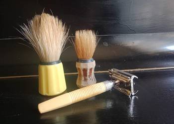 Zestaw Do Golenia PRL – Retro Maszynka + 2 Pędzle