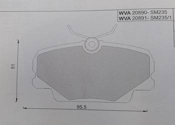 Klocki hamulcowe kpl. przód  MERCEDES 190 (W201) 1.8-2.6 10.82-08.93