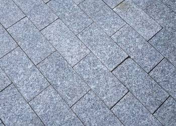 Kostka granitowa 20m2 cięta 10x20x10 strzegomsk szara granit jasna brukowa