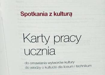 Spotkania kulturą wytwory kultury ćwiczenia Nowa era szkolny