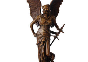 Archanioł z mieczem piękna figura z brązu rzeźba Archanioł z mieczem piękna figura z brązu rzeźba