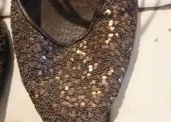 Brązowe z cekinami na bal, Sylwestra, imprezę 38/39