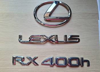 Lexus RX II 400h emblemat znaczek tylny RX 400h 2007r. 174 tys km na części