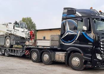 TRANSPORT NISKOPODWOZIOWY MASZYNY ROLNICZE PRZEMYSŁOWE BUDOWLANE LAWETA