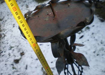 Piękny,ręcznie robiony,duży kwietnik ze stali