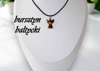 Zawieszka wisiorek z bursztynu, bursztyn bałtycki aniołek #965