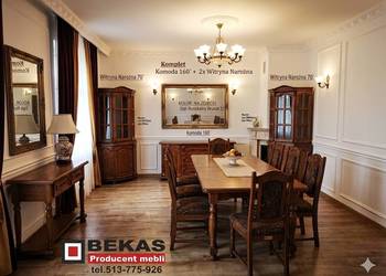 Komoda Dwie Witryny Klasyczna Jadalnia Salon Dąb Rustikal BEKAS Producent