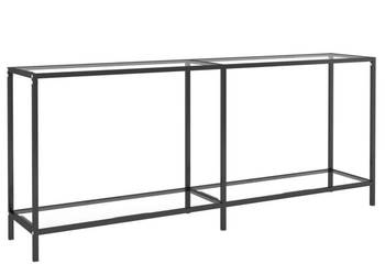 Stolik konsolowy przezroczysty 180x35x755cm szkło hartowane WM-331702