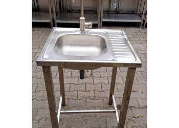 ZLEW GASTRONOMICZNY 1 KOMOROWY - 60/60/85 CM - M.N.