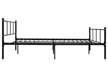 vidaXL Rama łóżka, czarna, metalowa, 140 x 200 cm(SKU:284639)