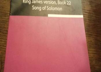 The Bible king James book 22 wong of Solomon. Po angielsku!