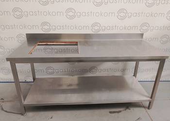 Stół z otworem na płytę grzewczą 182x70x85