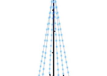 vidaXL Choinka z kołkiem gruntowym, 108 niebieskich LED（SKU:343553）