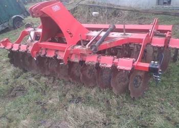 Brona talerzowa 3m talerze 560, piasty bezobsługowe SKF, wał rurowy