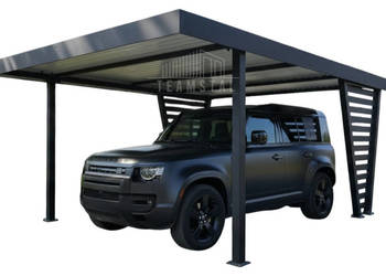 Carport V PREMIUM 5x4,7m Wypełnienie panelami Wiata samochodowa TS1264