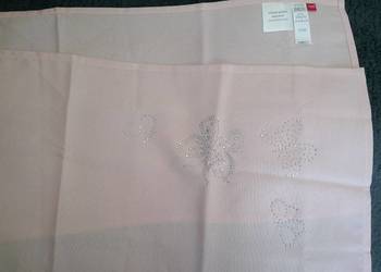 Bieżnik home&you, 35x180cm, pudrowy różowy ze wzorami - Nowy, w opakowaniu