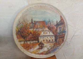 Obraz Pejzaż Olej Na Płótnie Sygnowany