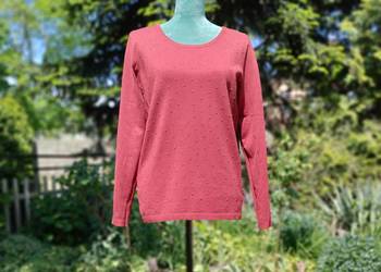 Sweter Esmara 40 L 42 XL wiskoza bluzka brązowy rudy