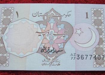 PAKISTAN 1 RUPEE Kolekcjonerski Banknot - 1 sztuka UNC