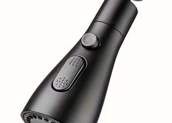 Przedłużka Kranu 3 Tryby| Obrotowa| Adapter| Czarna| AS