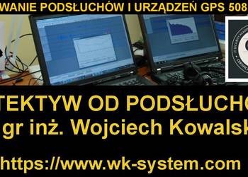 Detektyw - mgr inż. wykrywanie podsłuchów - wk-system.com