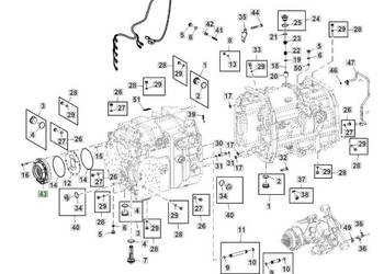 John Deere 6230 6250 - pompa oleju transmisyjna AL227080