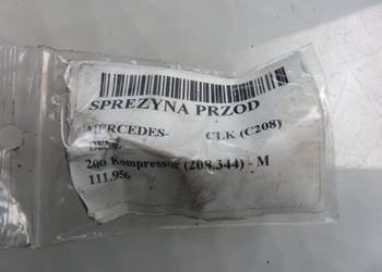 2X SPRĘŻYNA PRZÓD MERCEDES CLK C208 200 Kompressor