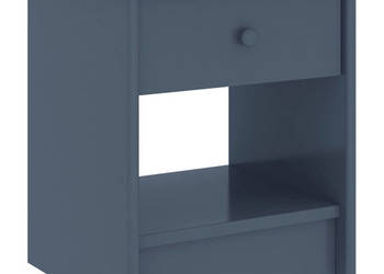 Szafka nocna jasnoszara 35x30x40 cm lite drewno sosnowe WM-322225
