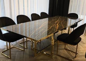 Stół Olivson Leonardo Gold blat spiek na wymiar producent
