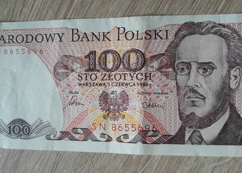 100 złotych  1.VI.1986 seria SN 100 złotych  1.VI.1986 seria SN
