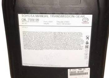 TOYOTA Olej przekladniowy 75W90 GL-4 20L 08885-81597 OE