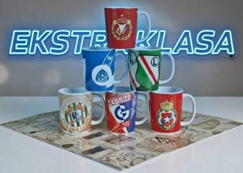 Zestaw prezentowy dla kibica Ekstraklasa 6 kubków dla niego Legia, Wisła,