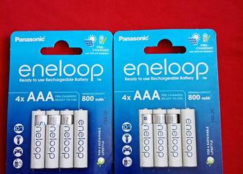 Panasonic Eneloop AAA 800 mAh akumulatorki R03 zestaw 8 sztuk 2x4 nowe