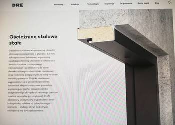 Do sprzedania DRE 60 czarny mat ościeżnica stalowa stała bez