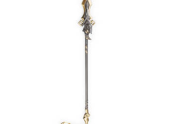 Włócznia Vortex Vanquisher | Metal | 22 cm | Brelok | Genshin Impact