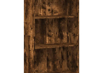 Regał przydymiony dąb 60x24x109 cm materiał drewnopochodny WM-857807