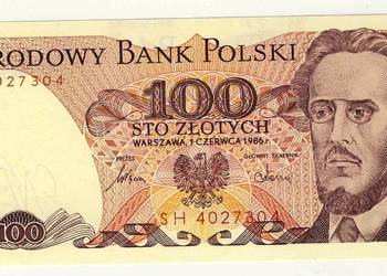 100 zł z 1986 r.
