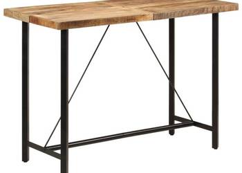 vidaXL Stolik barowy, 150x70x107 cm, lite drewno mango i żelazo(SKU:356382)