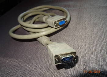 Przedłużacz kabla monitorowego VGA D-Sub(15-pin) SVGA 1,8m