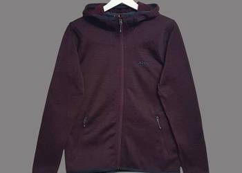 Damska sportowa bordowa bluzka z długim rękawem z kapturem Atomic 38/M