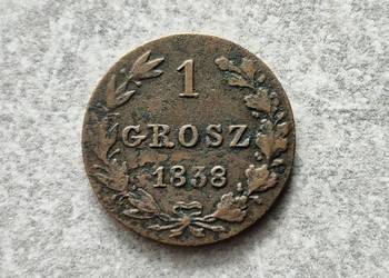 126) KRÓLESTWO POLSKIE - 1 Grosz - 1838 r. - MW