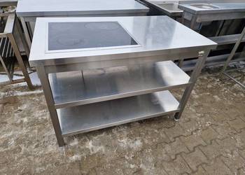 Stół Gastronomiczny Centralny 2 Półki Z Płytą Indukcyjną AEG 120/70/85