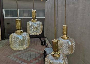 Żyrandol Lampa Kaskadowa Vintage - Prl Oryginalna Wisząca Stara Okazja