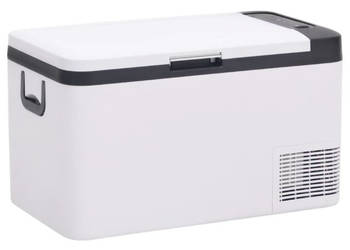 Lodówka z uchwytem czarno-biała 25 L PP i PE WM-51780