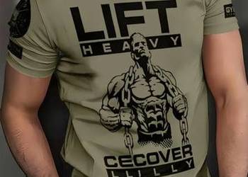 Fitness koszulka do kulturystyki na siłownię