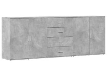 Szafki 3 szt. szarość betonu materiał drewnopochodny WM-3276612
