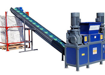 Transport Drewna Trocin Mat Sypkie Taśmociąg 5m Kruszarka 30kW Stojak BB